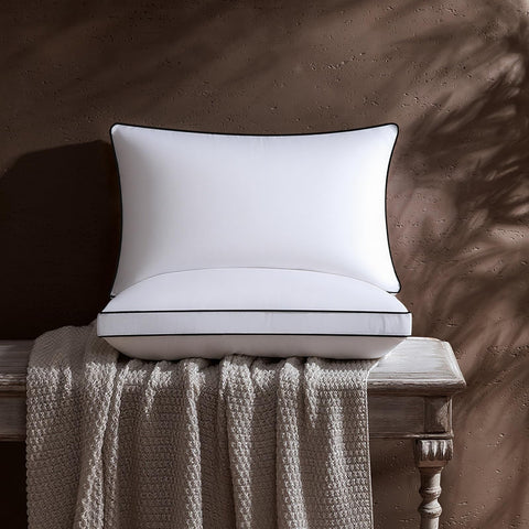 Sanivosily king pillow beside ruler showing true 20x36 inch scale