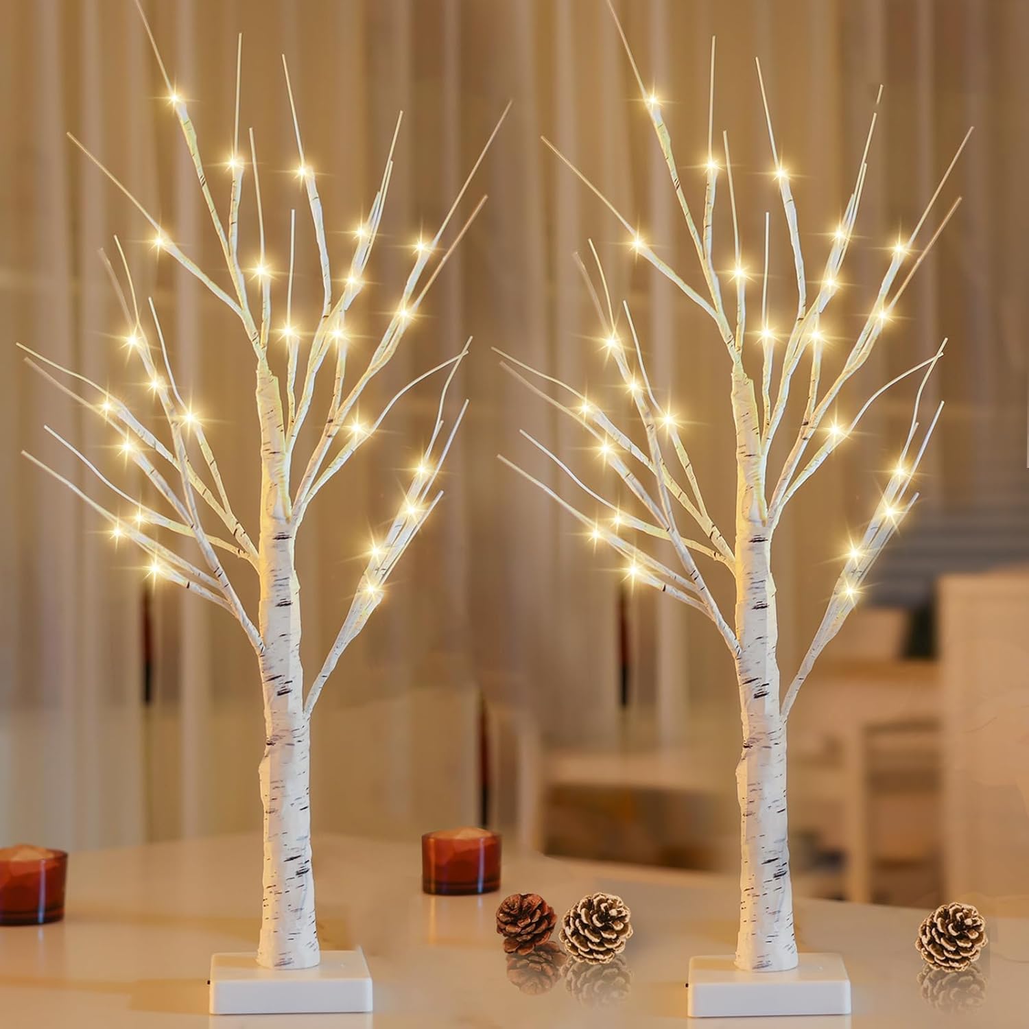 SANJICHA tree decorated with small ornaments demonstrating DIY customization