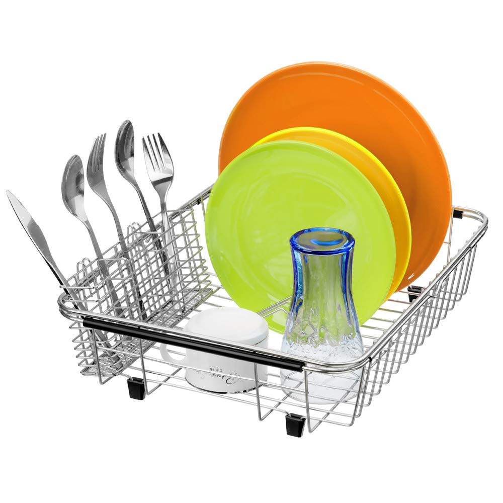 SANNO extended arm on sink rim demonstrating secure over-sink fit