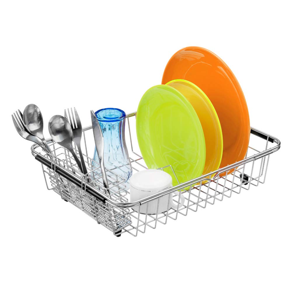 SANNO placed inside sink to maximize compact kitchen drainage