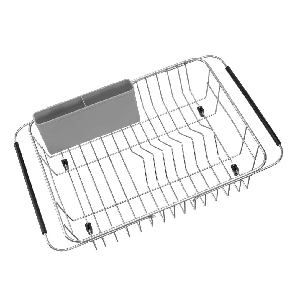 SANNO mounted over sink with dishes drying to free counter space while draining