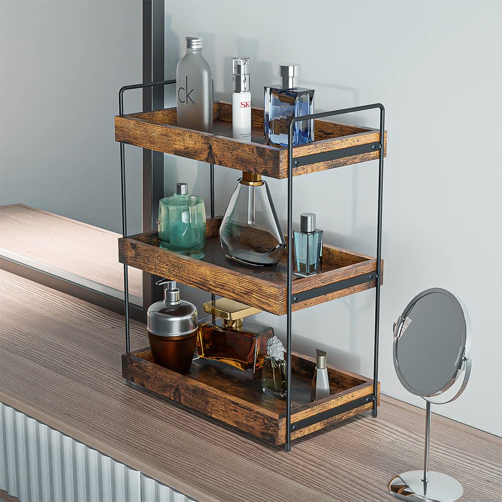 SANRETAHO on bathroom vanity storing skincare for quick reach