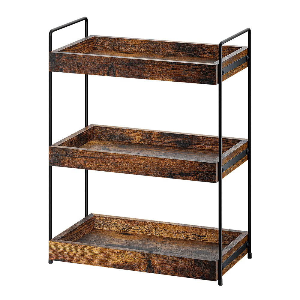 SANRETAHO front view showing three-tier storage and neat organization benefit
