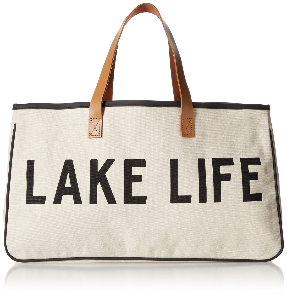 Santa Barbara Design Studio front view showing lake life print and roomy capacity