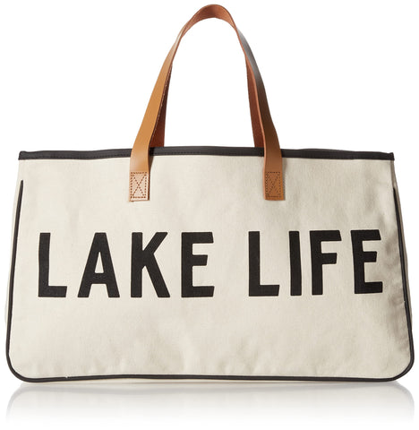 Santa Barbara Design Studio front view showing lake life print and roomy capacity