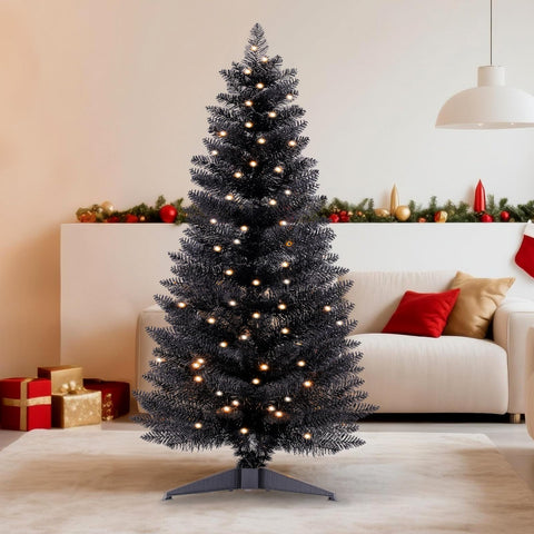 Santanelo packaged tree and separate lights showing customizable decorating