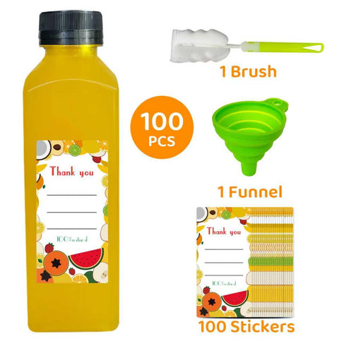 Sanyuanzhou bottles filled with juice showing convenient single-serve use