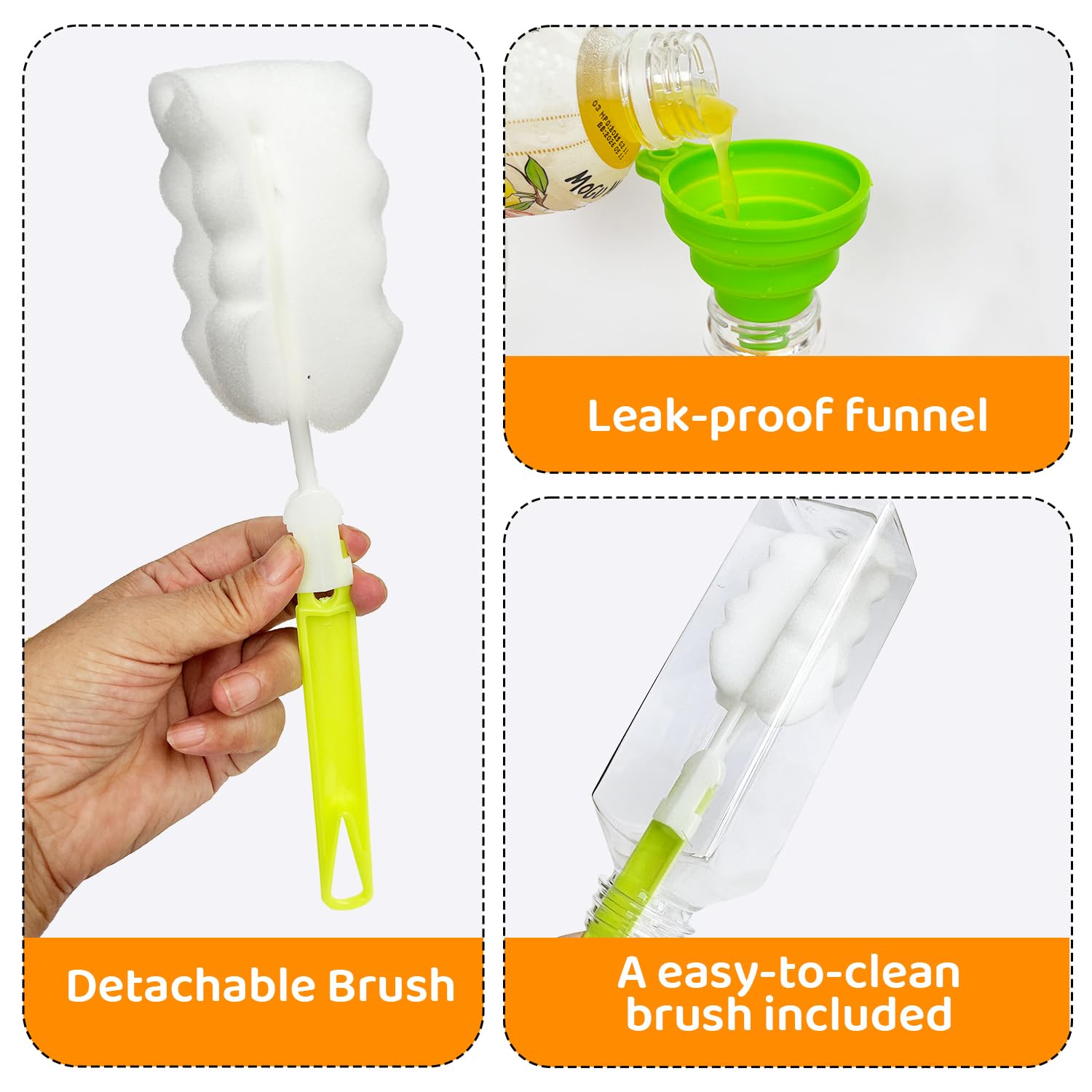 Sanyuanzhou wide-mouth bottle detail enabling easy filling