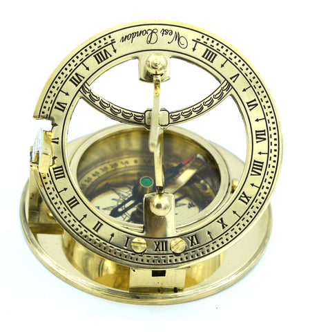 SARA NAUTICAL close-up of gnomon detail highlighting functional sundial shadow-casting