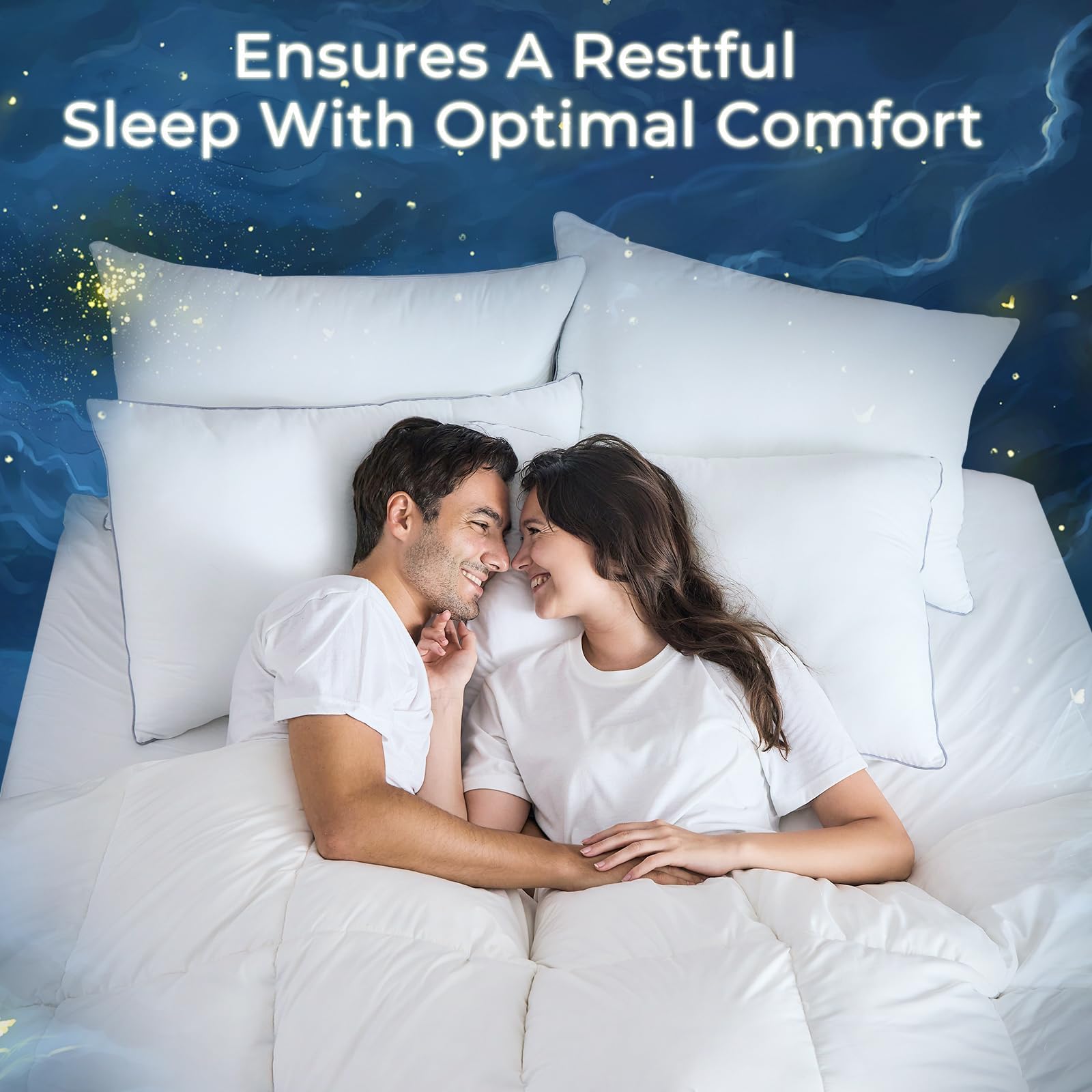 Sasttie pillow styled on bed showing inviting comfort and refined bedroom aesthetic