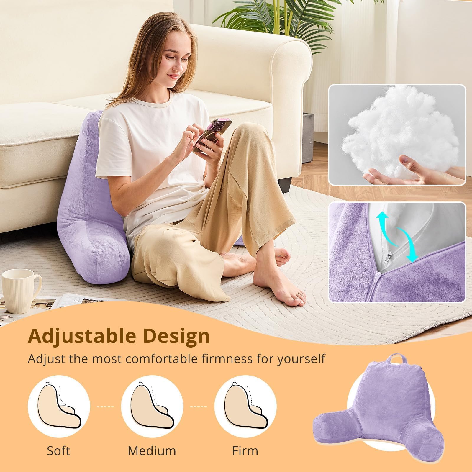 Sasttie cover zipper open revealing removable cover for easy washing