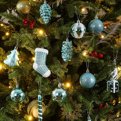 Sattiyrch close-up of babyblue ornament finish highlighting glass-like shine and durability