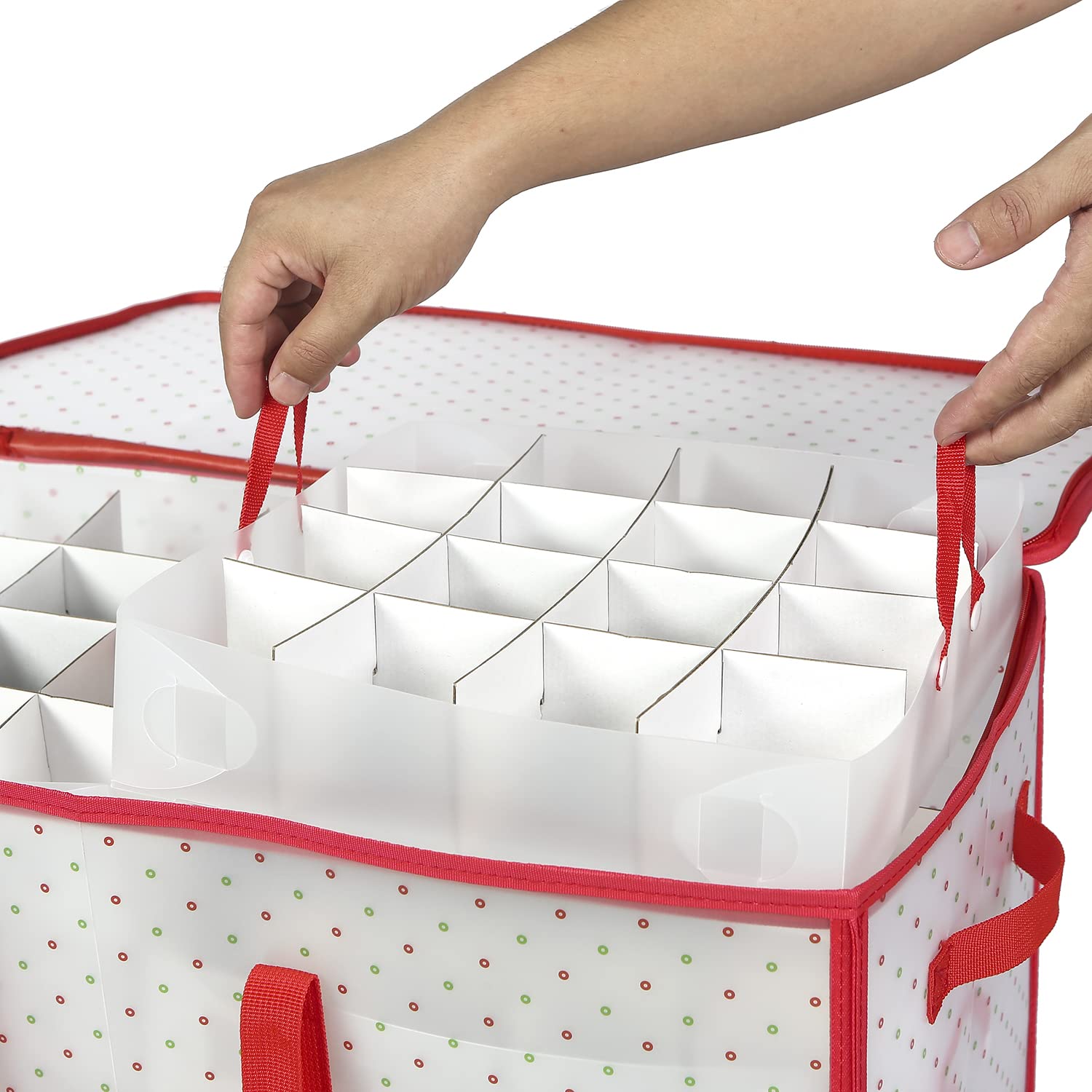 Sattiyrch close-up on customizable dividers showing adjustable compartments for protection