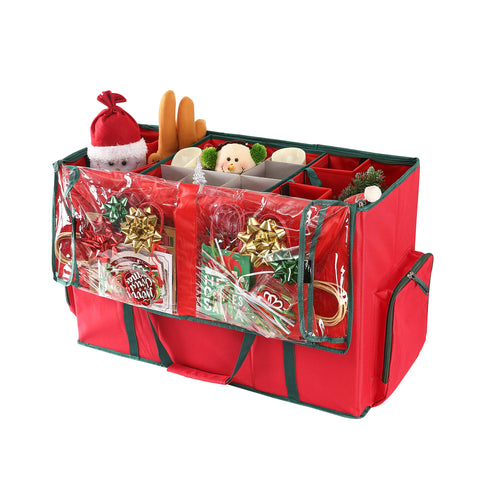 Sattiyrch front closed box showing durable canvas and festive colors for safe storage