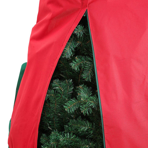 Sattiyrch close-up of full-length zipper for easy insertion and removal
