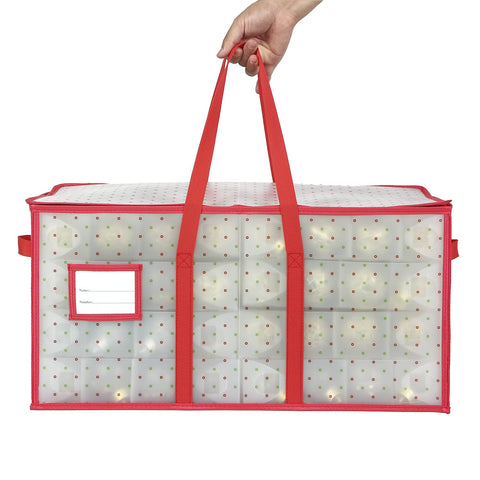 Sattiyrch handle and zipper detail emphasizing reinforced carry points and secure closure