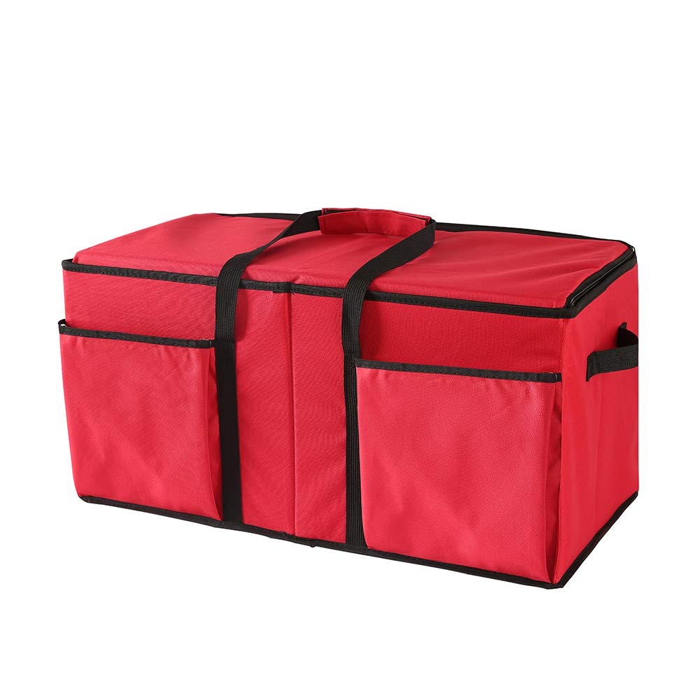 Sattiyrch organizer tucked under a bed showing compact seasonal storage advantage