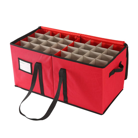 Sattiyrch open box filled with ornaments, organized for safe transport