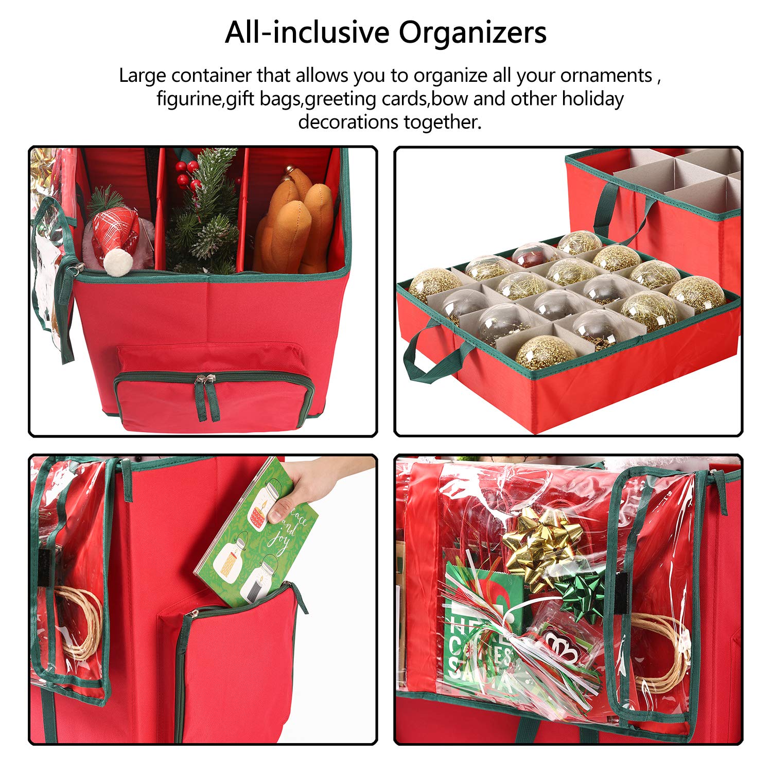 Sattiyrch ornaments neatly seated in slots to protect fragile decorations