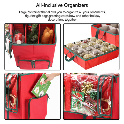 Sattiyrch ornaments neatly seated in slots to protect fragile decorations