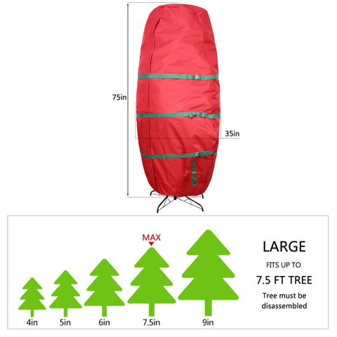 Sattiyrch tree inside upright bag showing proper fit and protection