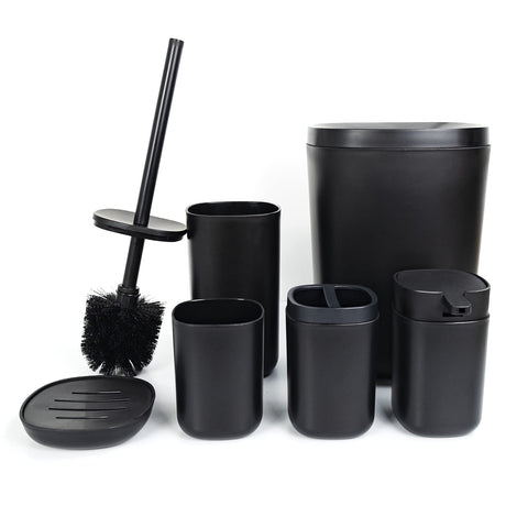 SAUMONIERES front view of full six-piece set showing cohesive design and organization
