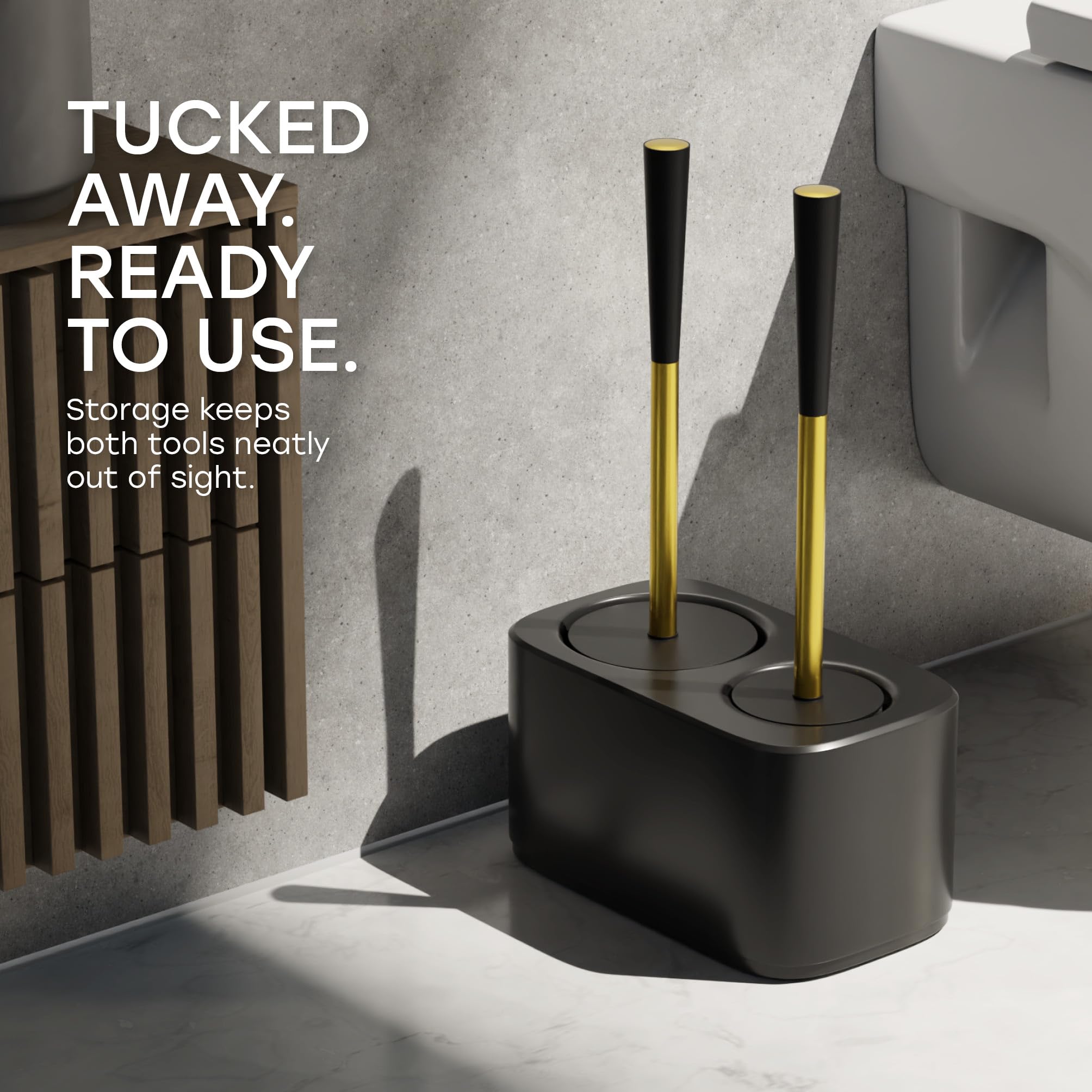 SAVEGA caddy open showing concealed storage and easy access