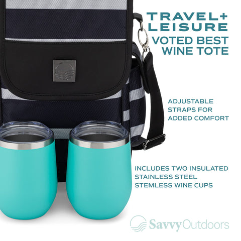 One Savvy Girl close-up of insulated lining protecting bottles for temperature control