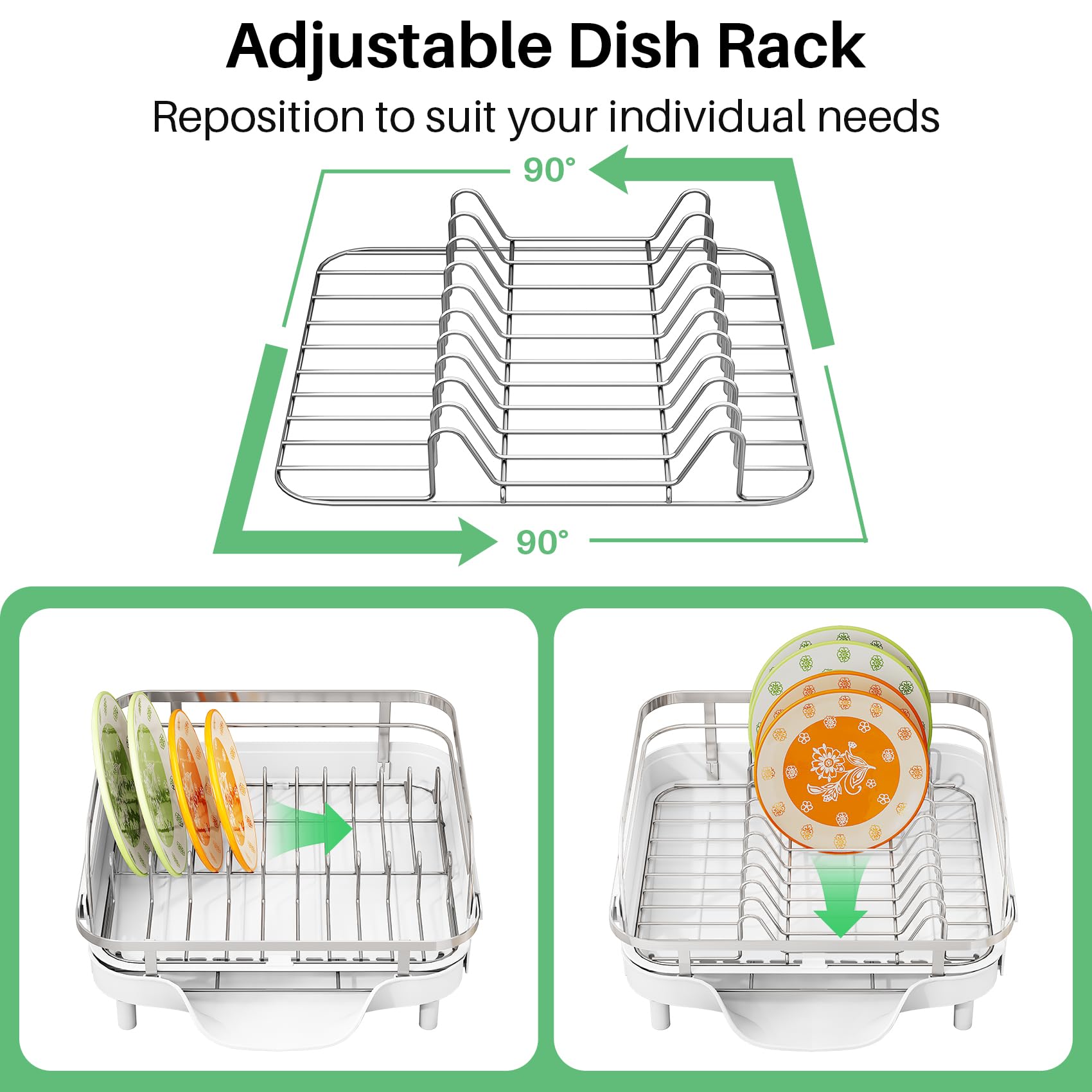 SAYZH positioned over sink lip to channel water and protect counters