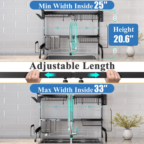 SAYZH two-tier loaded with plates and bowls for efficient drying