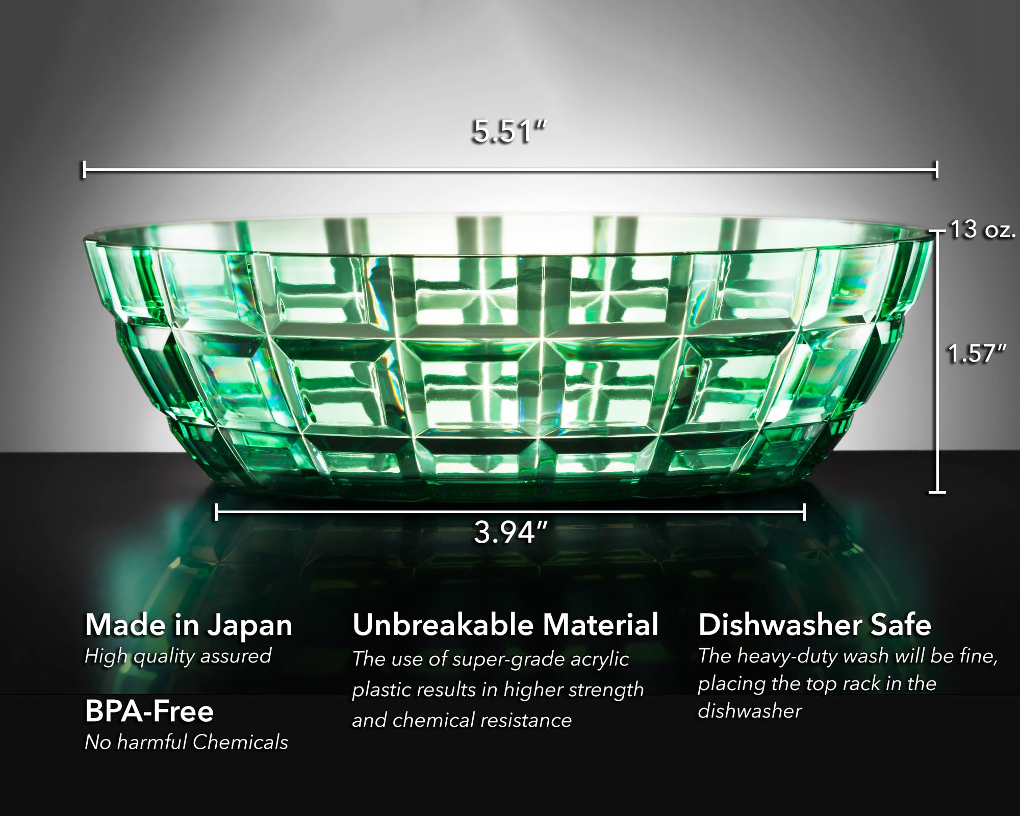 SCANDINOVIA close-up of acrylic texture showing glass-like clarity and toughness