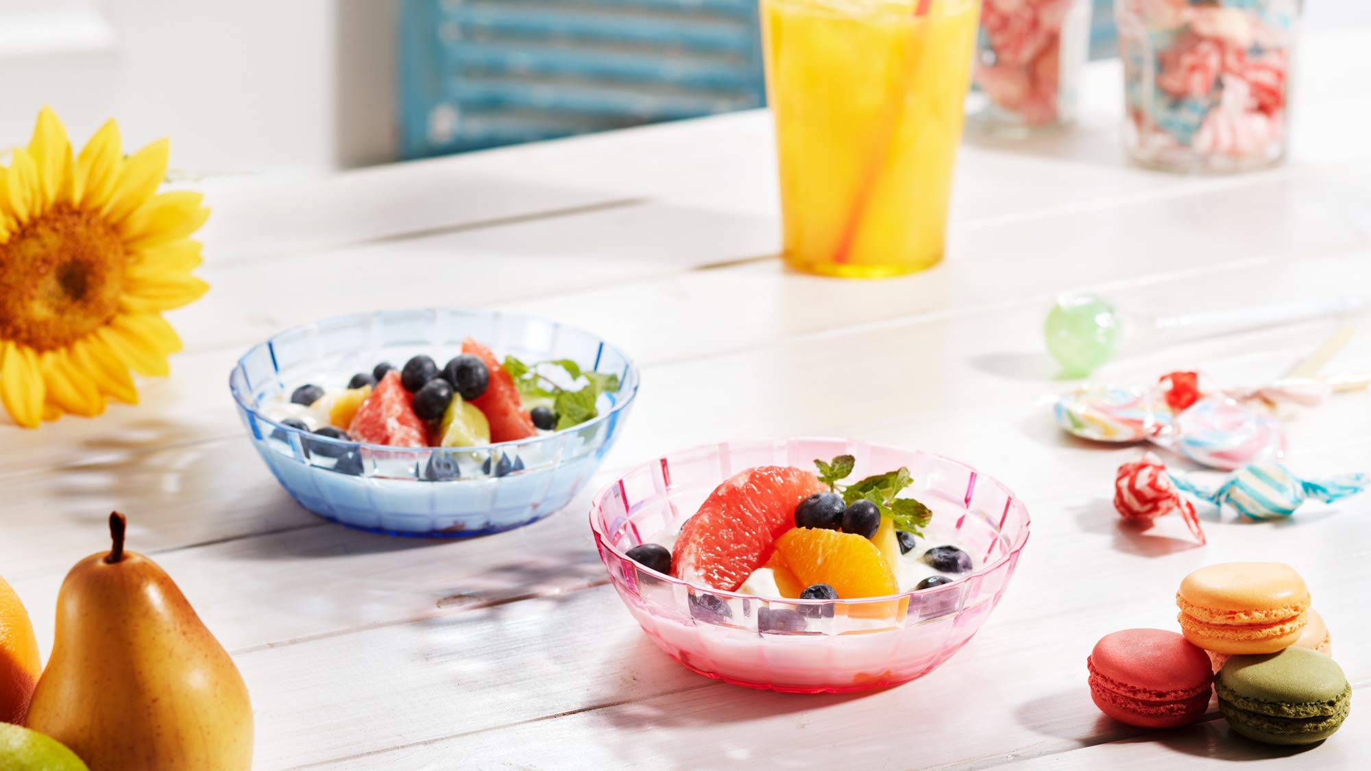 SCANDINOVIA bowls arranged on table showing vibrant colors and elegant presentation