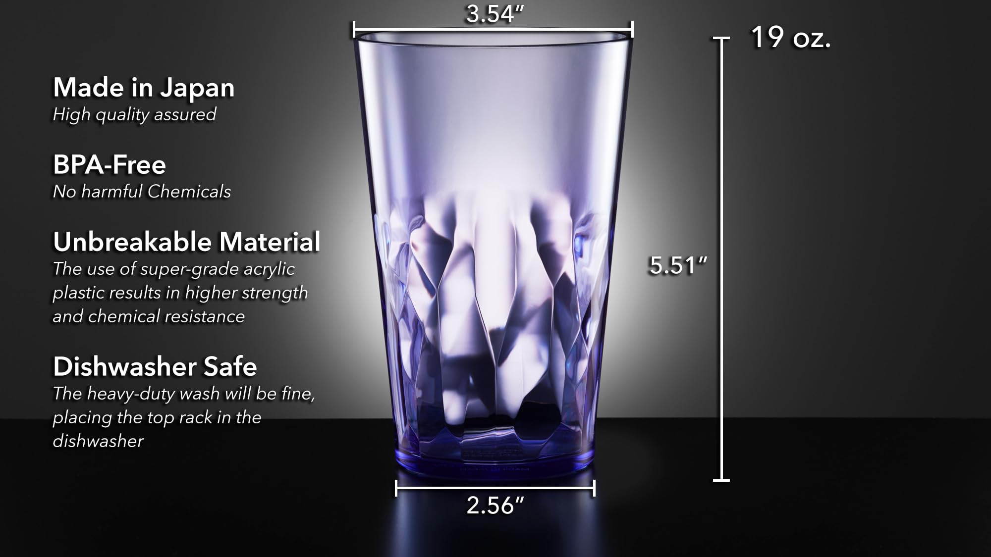 SCANDINOVIA stacked tumblers demonstrating space-saving storage benefit