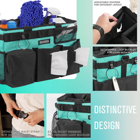 SCAVATA open interior with foldable dividers for customizable storage benefit