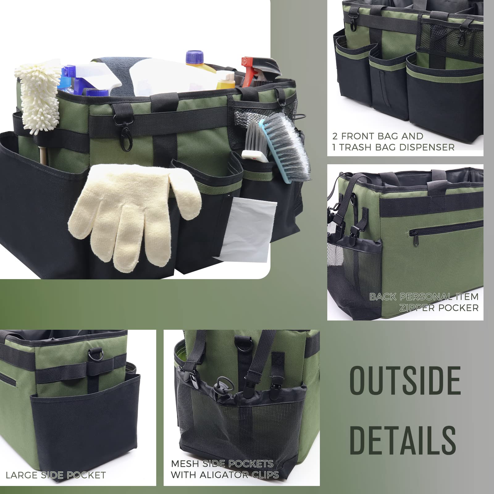 SCAVATA open interior displaying foldable dividers for customized organization