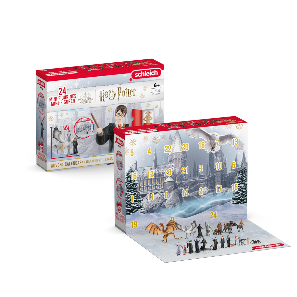 Schleich front packaging showing full Harry Potter advent calendar, attractive gift presentation