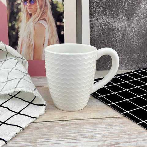 Schliersee side profile showing mug shape and stoneware thickness for heat retention