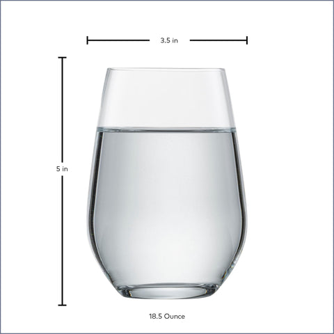Schott Zwiesel tumblers on a table setting portraying versatility for casual or formal meals