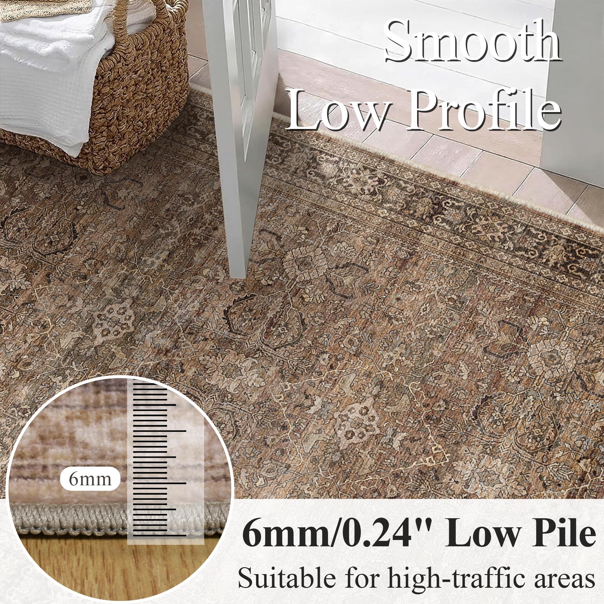 Schweek rug in a styled living room adding vintage warmth and cohesive decor