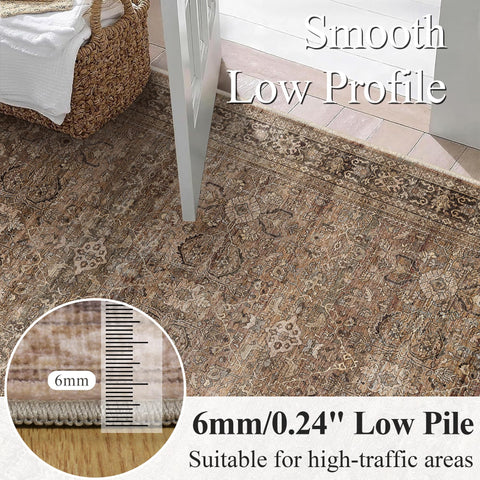 Schweek rug in a styled living room adding vintage warmth and cohesive decor
