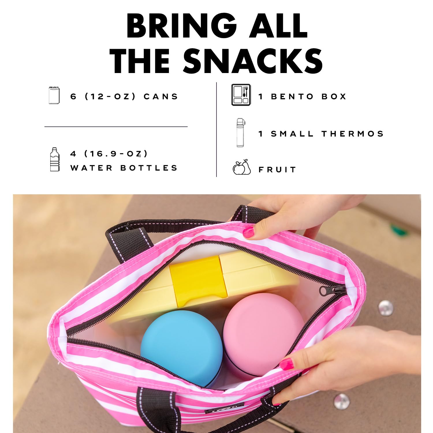 SCOUT Nooner top handle and zipper detail highlighting easy grab-and-go convenience