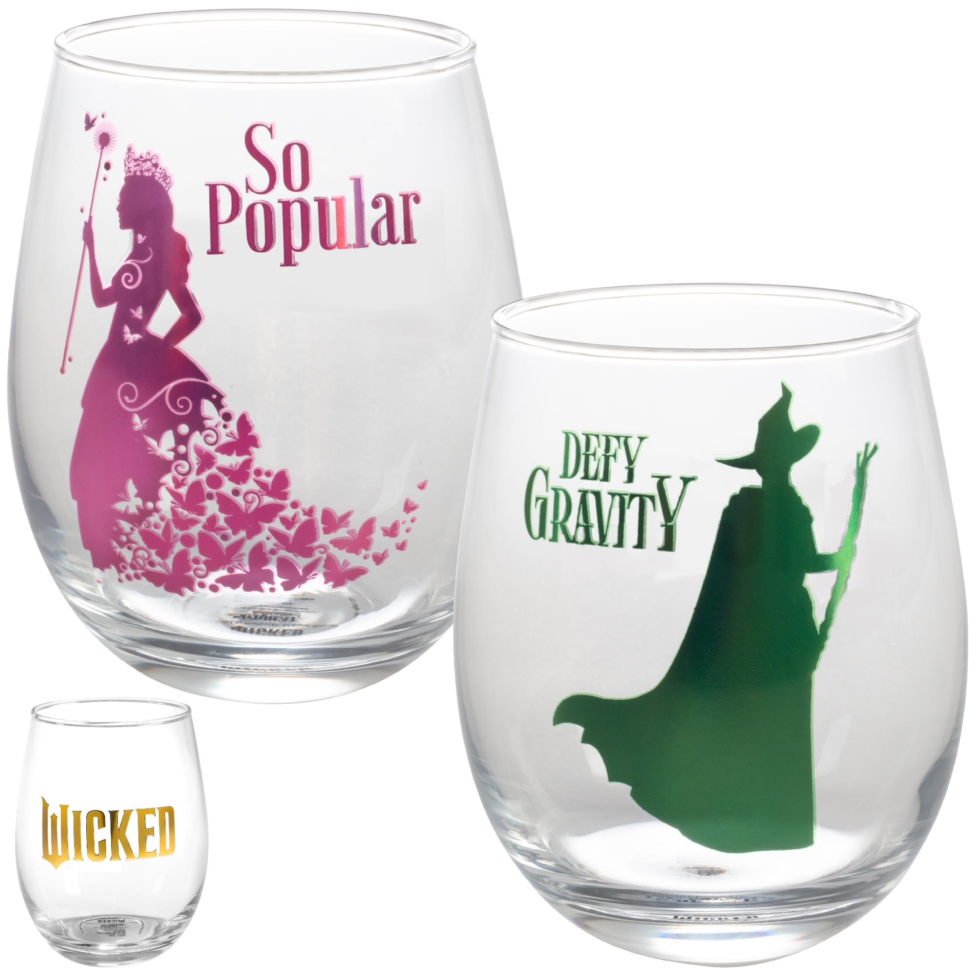 SCS Direct front packaging showing both Wicked glasses and themed gift box, great for gifting