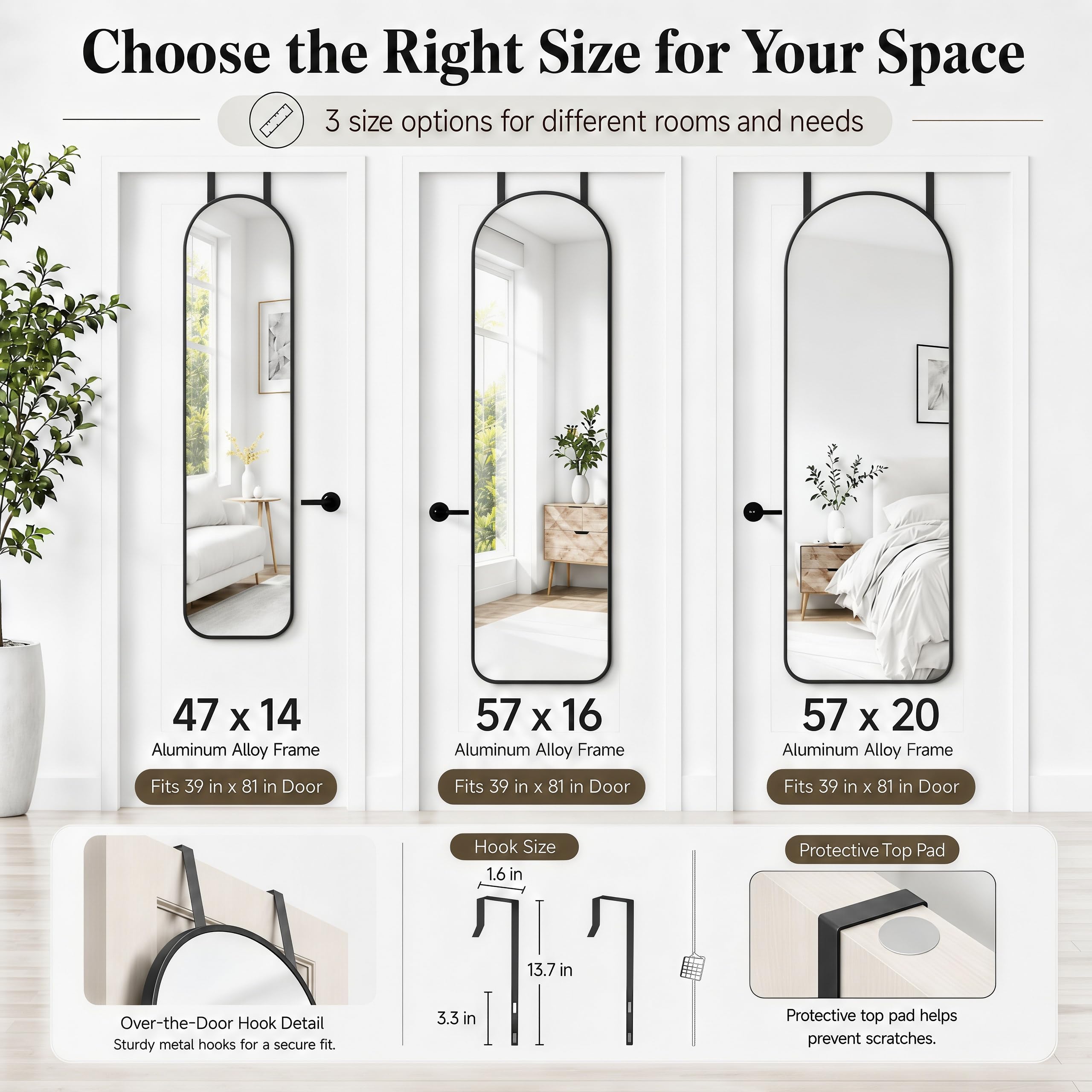 SCWF-GZ installed in entryway lifestyle showing room-expanding visual benefit