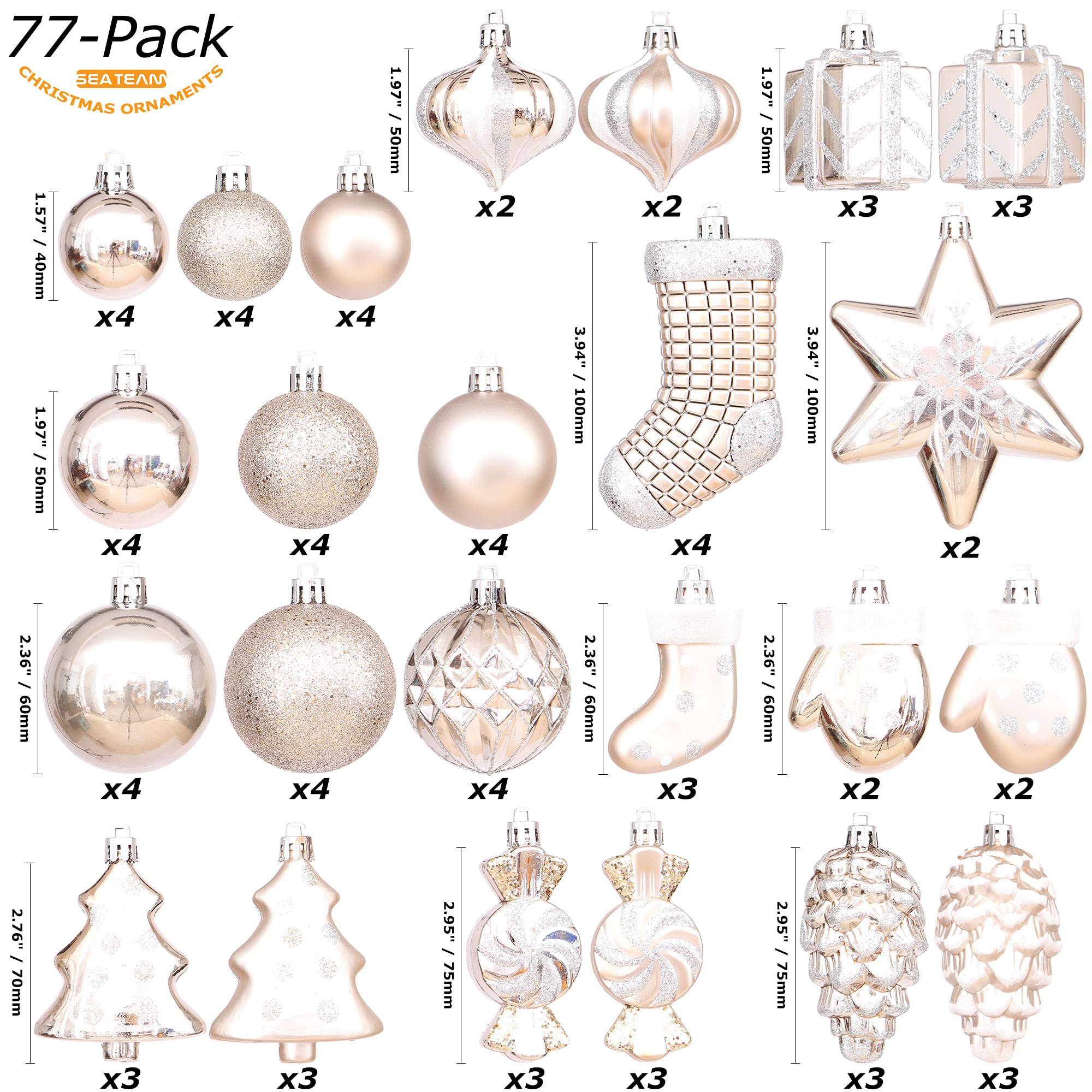 Sea Team display of varied shapes and finishes offering styling options