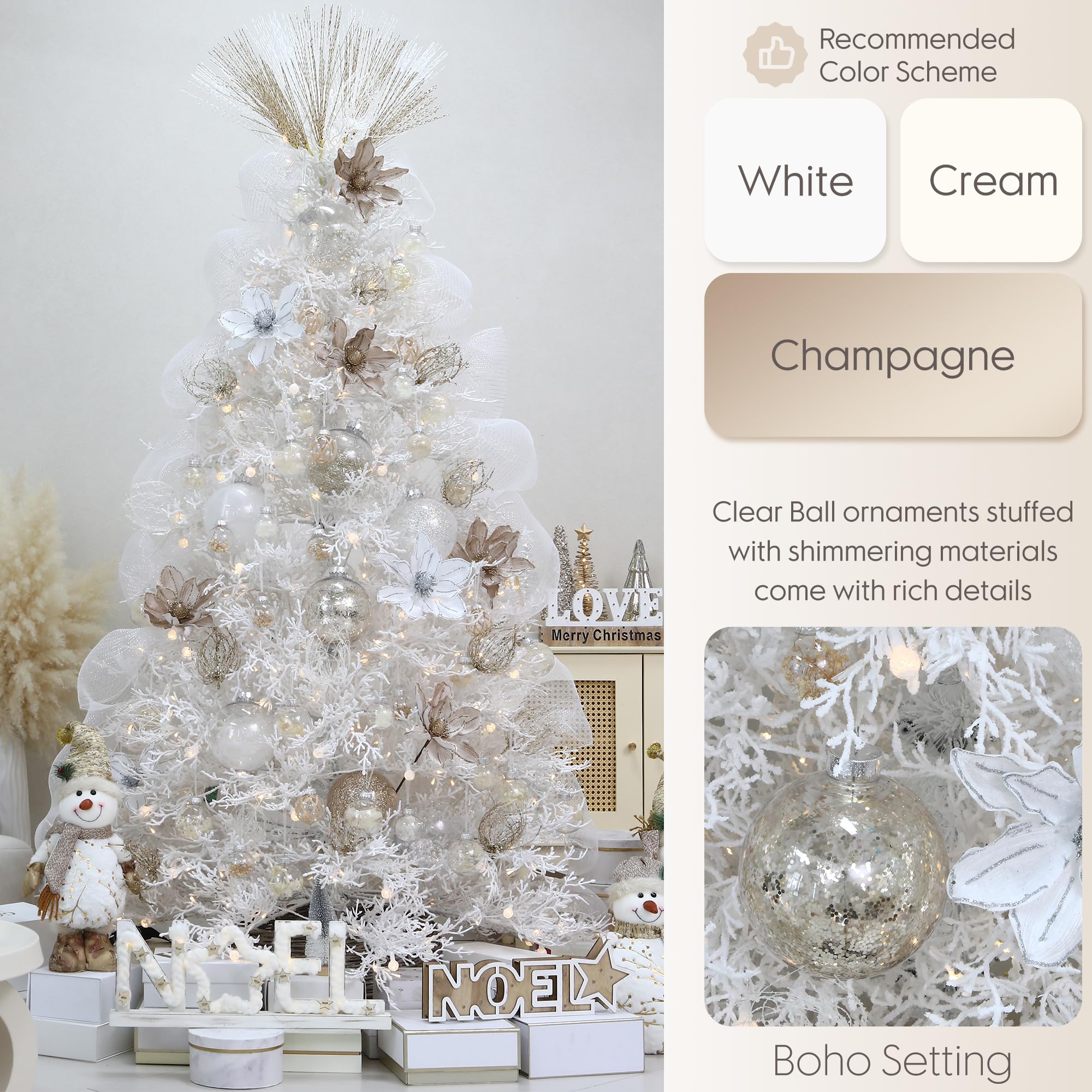 Sea Team ornaments hanging on tree adding safe reflective holiday shine
