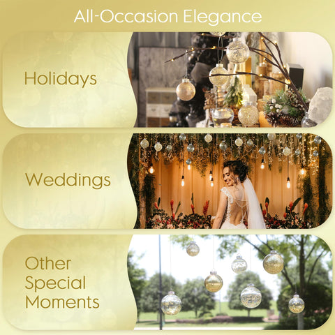 Sea Team ornaments used in a table centerpiece adding elegant gold accents to event decor