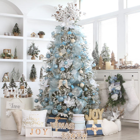 Sea Team cluster of ornaments displaying even color matching for balanced tree styling