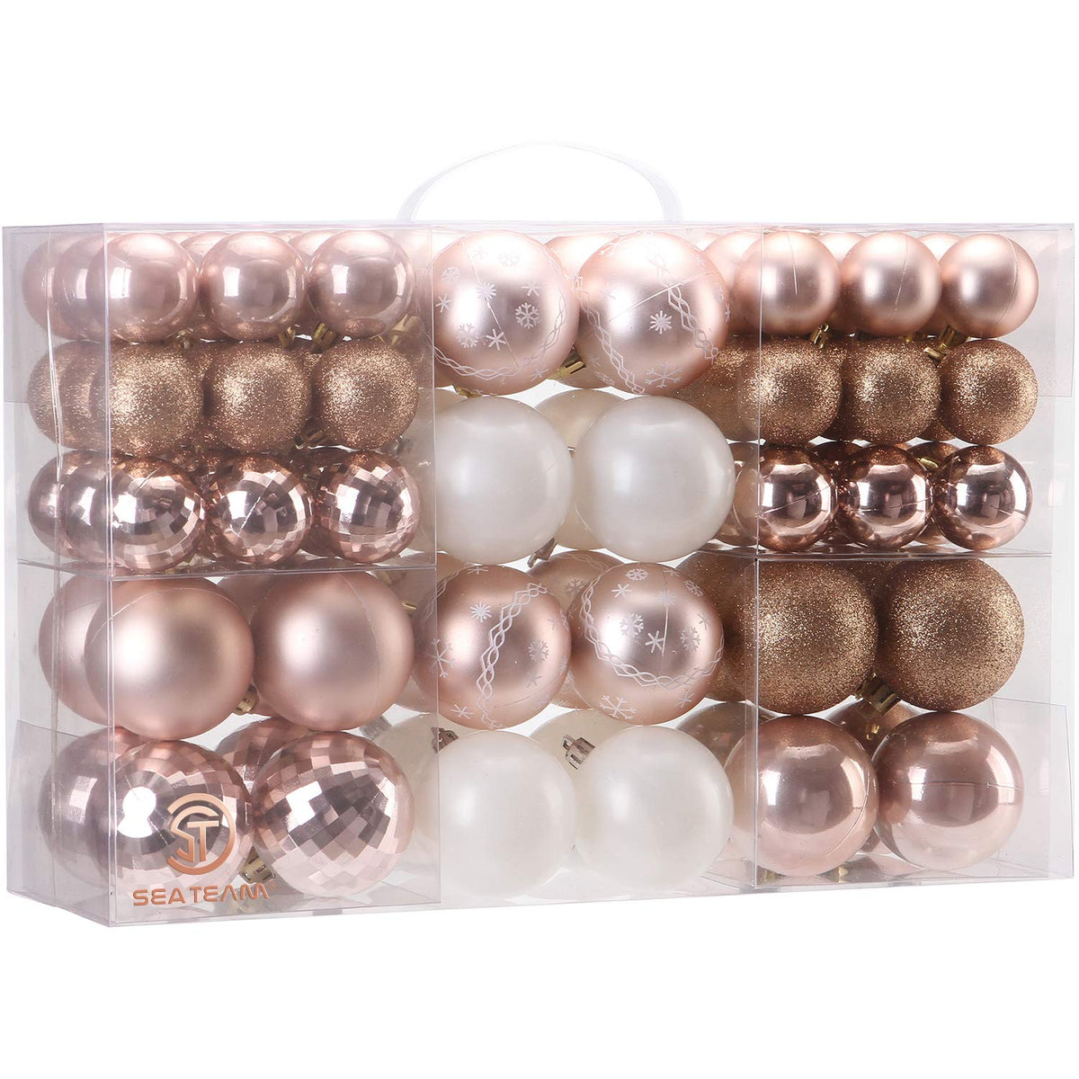 Sea Team rose gold front packaging showing full 86-pack and benefits