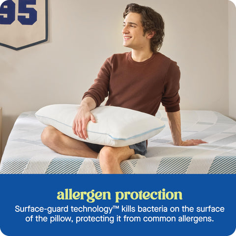 Sealy Dreamlife compressed foam detail illustrating adaptive gel memory foam benefit