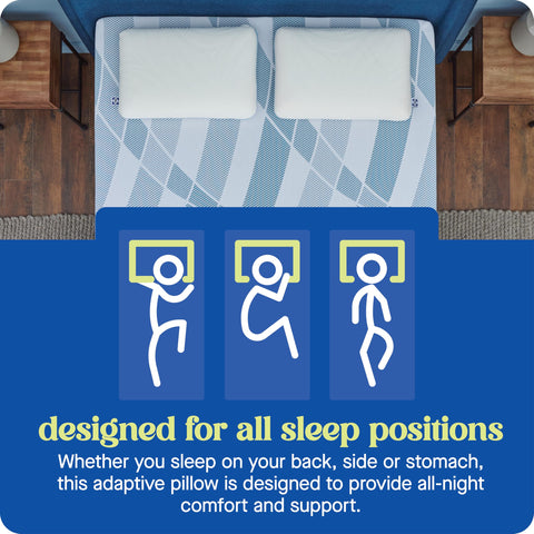 Sealy Dreamlife supporting a back sleeper showing neck alignment benefit